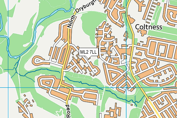 ML2 7LL map - OS VectorMap District (Ordnance Survey)
