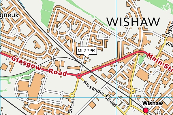 ML2 7PR map - OS VectorMap District (Ordnance Survey)