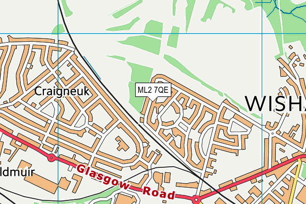 ML2 7QE map - OS VectorMap District (Ordnance Survey)