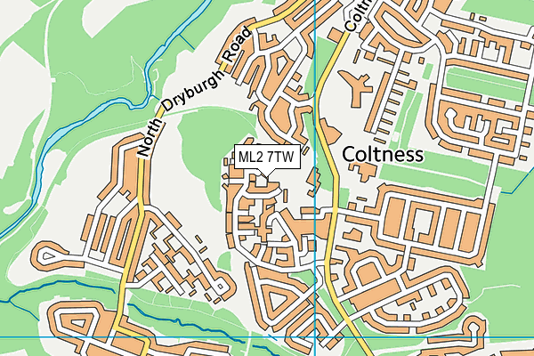 ML2 7TW map - OS VectorMap District (Ordnance Survey)