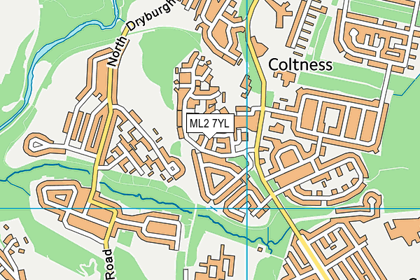 ML2 7YL map - OS VectorMap District (Ordnance Survey)