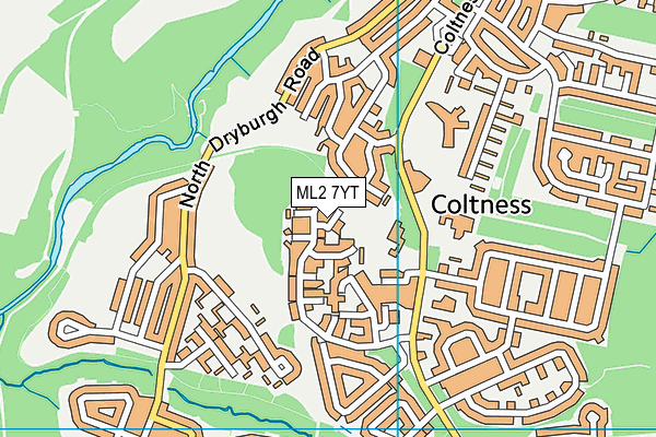 ML2 7YT map - OS VectorMap District (Ordnance Survey)