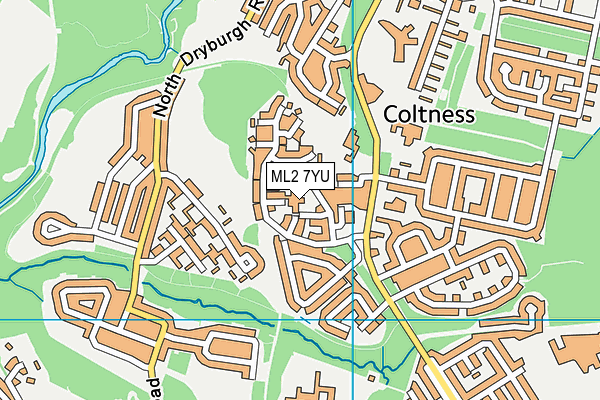 ML2 7YU map - OS VectorMap District (Ordnance Survey)