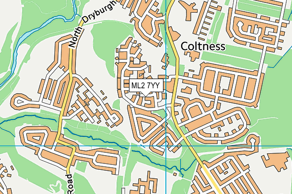 ML2 7YY map - OS VectorMap District (Ordnance Survey)
