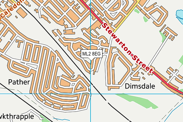 ML2 8EG map - OS VectorMap District (Ordnance Survey)