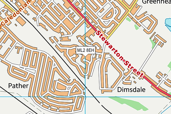 ML2 8EH map - OS VectorMap District (Ordnance Survey)