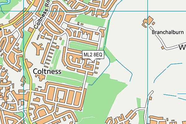ML2 8EQ map - OS VectorMap District (Ordnance Survey)