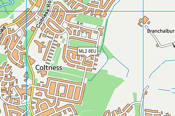 ML2 8EU map - OS VectorMap District (Ordnance Survey)