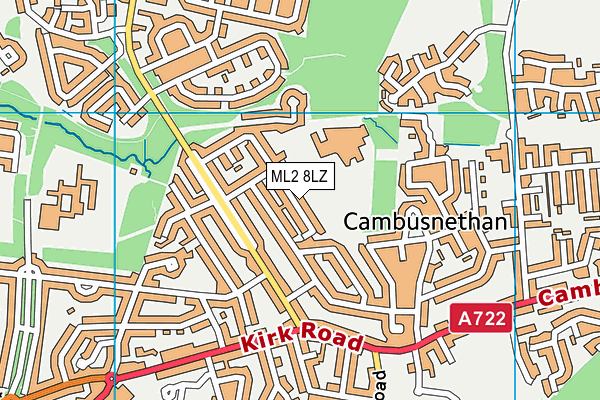 ML2 8LZ map - OS VectorMap District (Ordnance Survey)