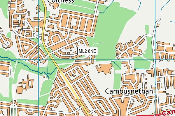 ML2 8NE map - OS VectorMap District (Ordnance Survey)