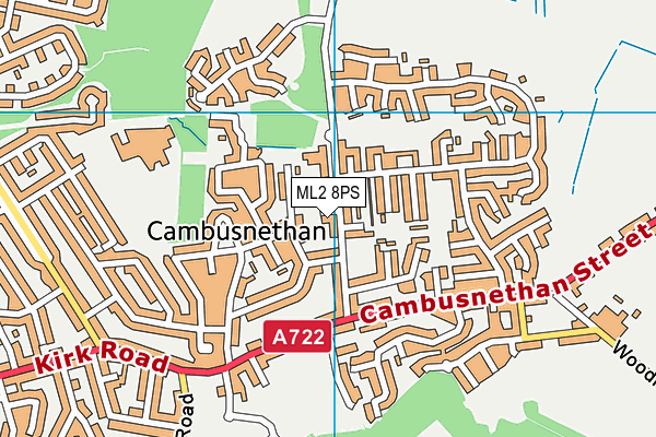 ML2 8PS map - OS VectorMap District (Ordnance Survey)