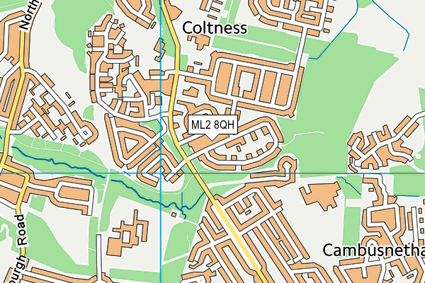 ML2 8QH map - OS VectorMap District (Ordnance Survey)