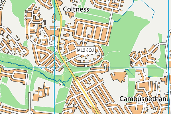 ML2 8QJ map - OS VectorMap District (Ordnance Survey)