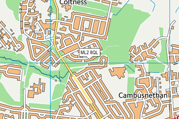 ML2 8QL map - OS VectorMap District (Ordnance Survey)