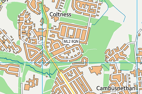 ML2 8QN map - OS VectorMap District (Ordnance Survey)