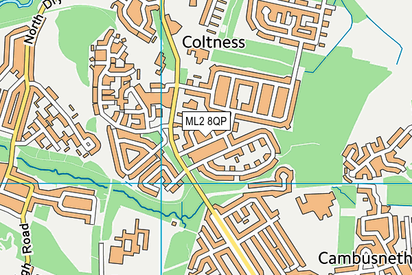 ML2 8QP map - OS VectorMap District (Ordnance Survey)