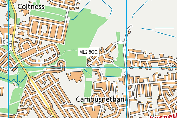 ML2 8QQ map - OS VectorMap District (Ordnance Survey)