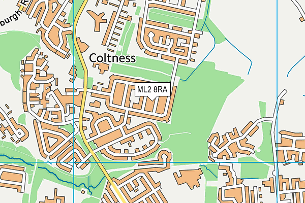 ML2 8RA map - OS VectorMap District (Ordnance Survey)