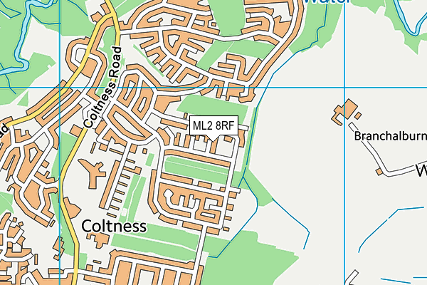 ML2 8RF map - OS VectorMap District (Ordnance Survey)