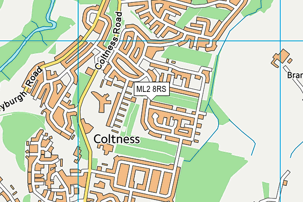 ML2 8RS map - OS VectorMap District (Ordnance Survey)