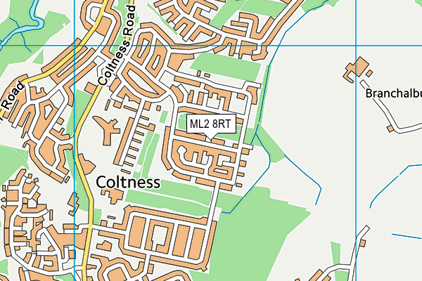 ML2 8RT map - OS VectorMap District (Ordnance Survey)