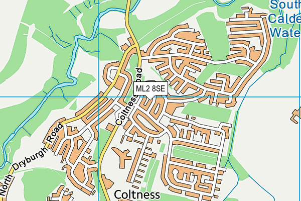 ML2 8SE map - OS VectorMap District (Ordnance Survey)