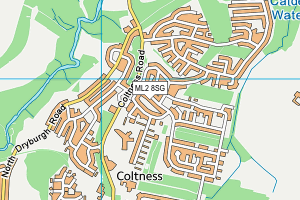 ML2 8SG map - OS VectorMap District (Ordnance Survey)