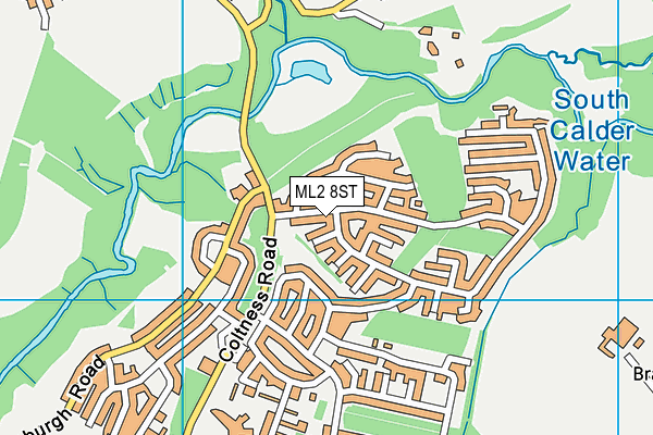 ML2 8ST map - OS VectorMap District (Ordnance Survey)