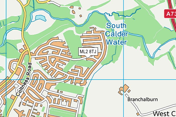 ML2 8TJ map - OS VectorMap District (Ordnance Survey)