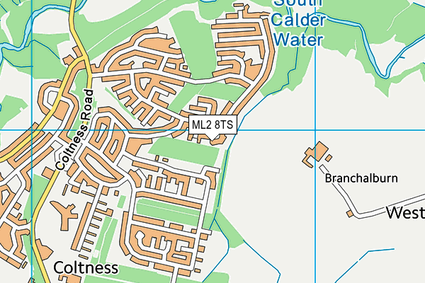 ML2 8TS map - OS VectorMap District (Ordnance Survey)
