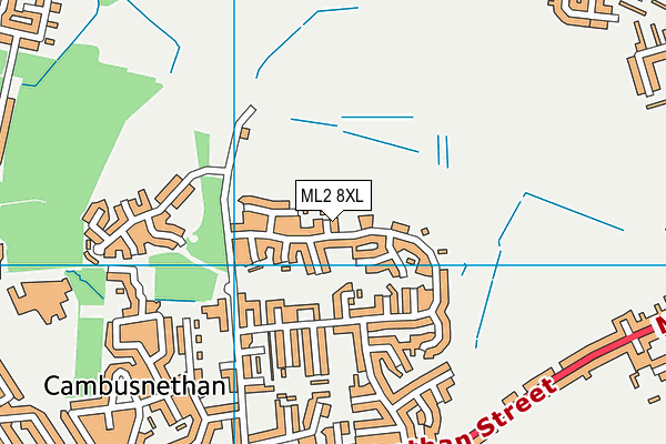 ML2 8XL map - OS VectorMap District (Ordnance Survey)