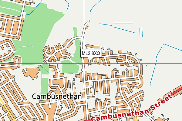ML2 8XQ map - OS VectorMap District (Ordnance Survey)