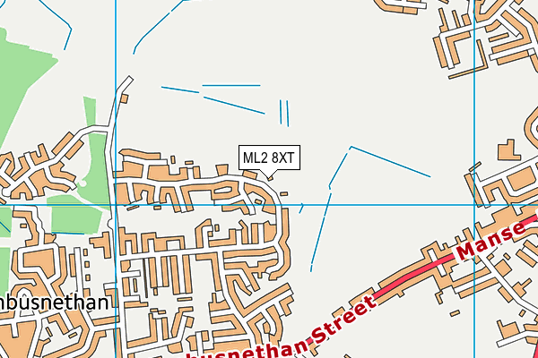ML2 8XT map - OS VectorMap District (Ordnance Survey)