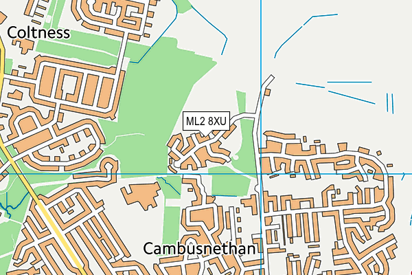 ML2 8XU map - OS VectorMap District (Ordnance Survey)