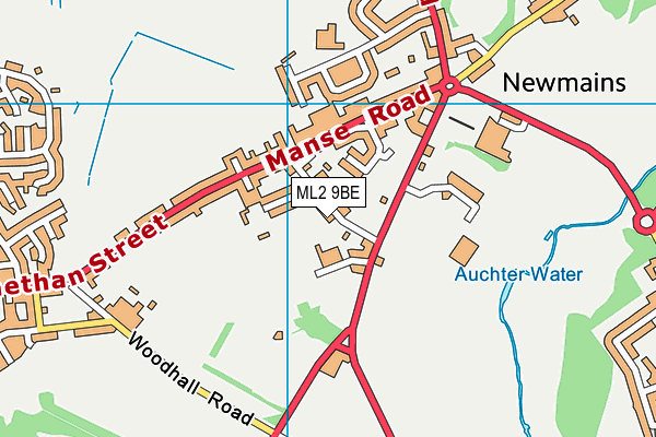 ML2 9BE map - OS VectorMap District (Ordnance Survey)