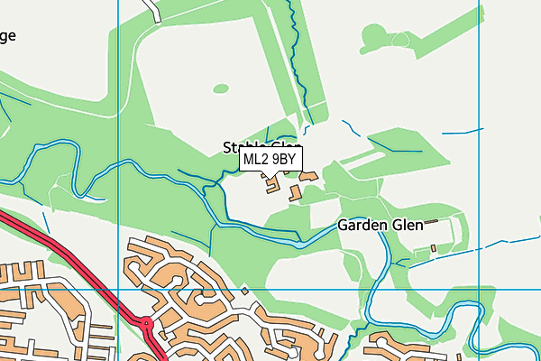 ML2 9BY map - OS VectorMap District (Ordnance Survey)