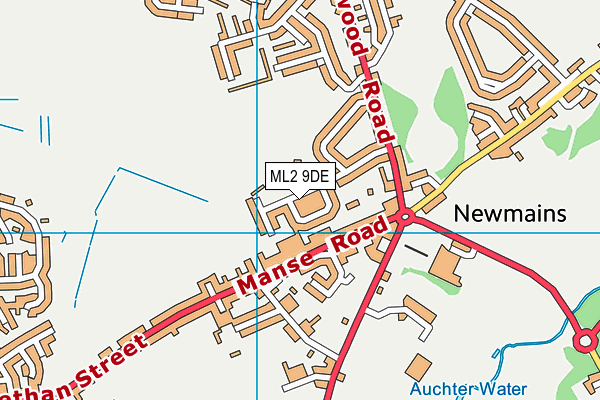 ML2 9DE map - OS VectorMap District (Ordnance Survey)