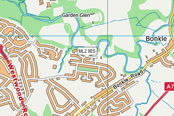 ML2 9ES map - OS VectorMap District (Ordnance Survey)