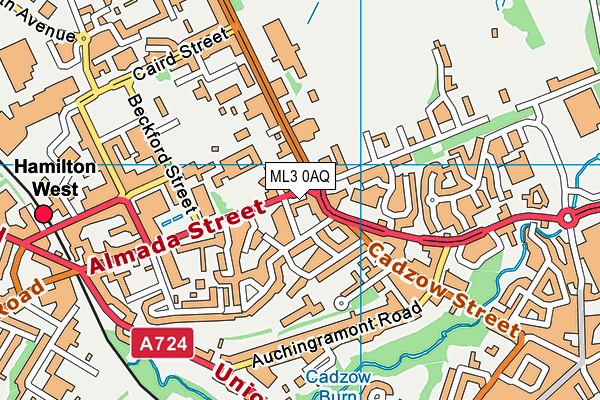 ML3 0AQ map - OS VectorMap District (Ordnance Survey)