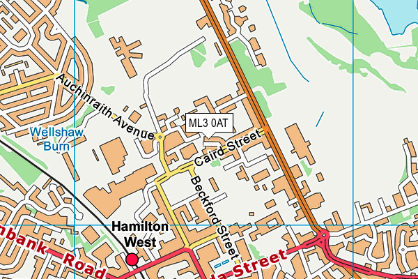 ML3 0AT map - OS VectorMap District (Ordnance Survey)