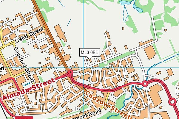 ML3 0BL map - OS VectorMap District (Ordnance Survey)