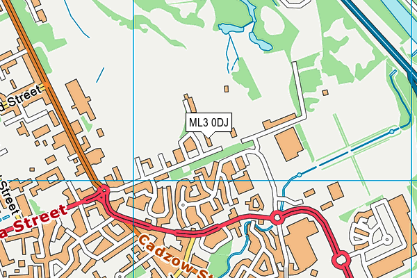 ML3 0DJ map - OS VectorMap District (Ordnance Survey)