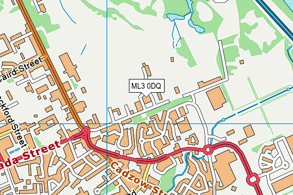 ML3 0DQ map - OS VectorMap District (Ordnance Survey)