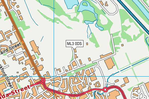 ML3 0DS map - OS VectorMap District (Ordnance Survey)