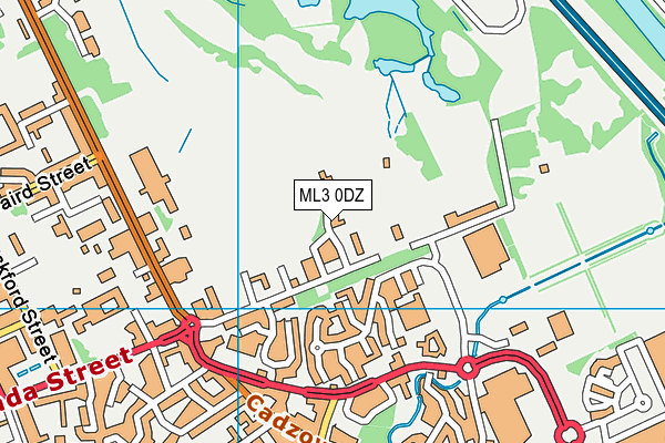 ML3 0DZ map - OS VectorMap District (Ordnance Survey)