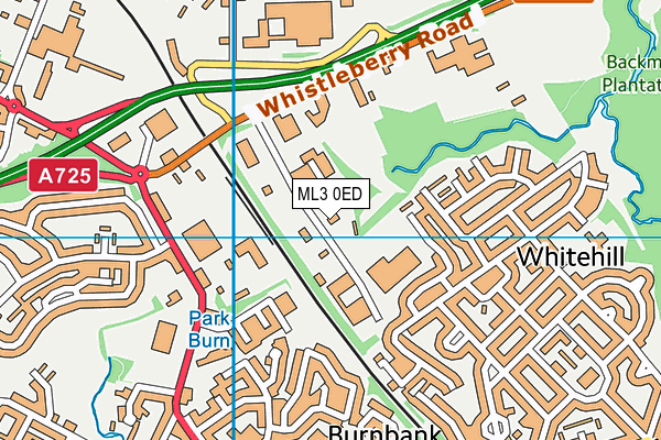 ML3 0ED map - OS VectorMap District (Ordnance Survey)