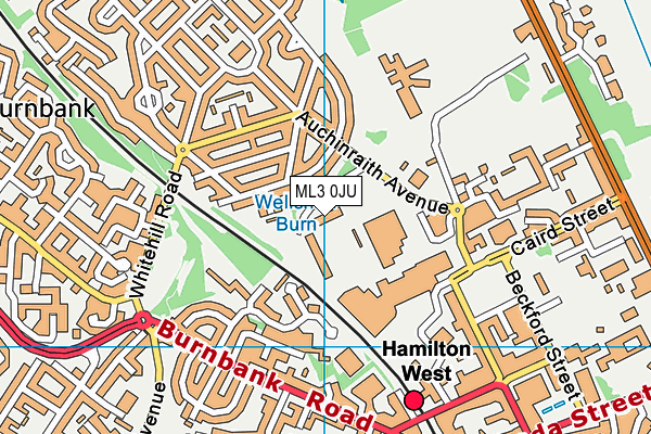 ML3 0JU map - OS VectorMap District (Ordnance Survey)