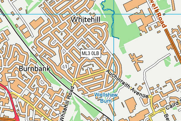 ML3 0LB map - OS VectorMap District (Ordnance Survey)
