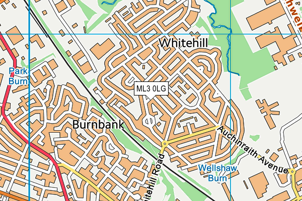 ML3 0LG map - OS VectorMap District (Ordnance Survey)