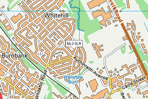 ML3 0LR map - OS VectorMap District (Ordnance Survey)